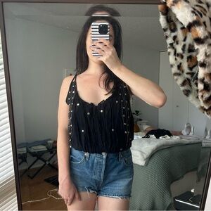 Free People Studded Top